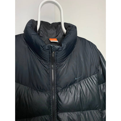 Nike vintage black puffer jacket small swoosh