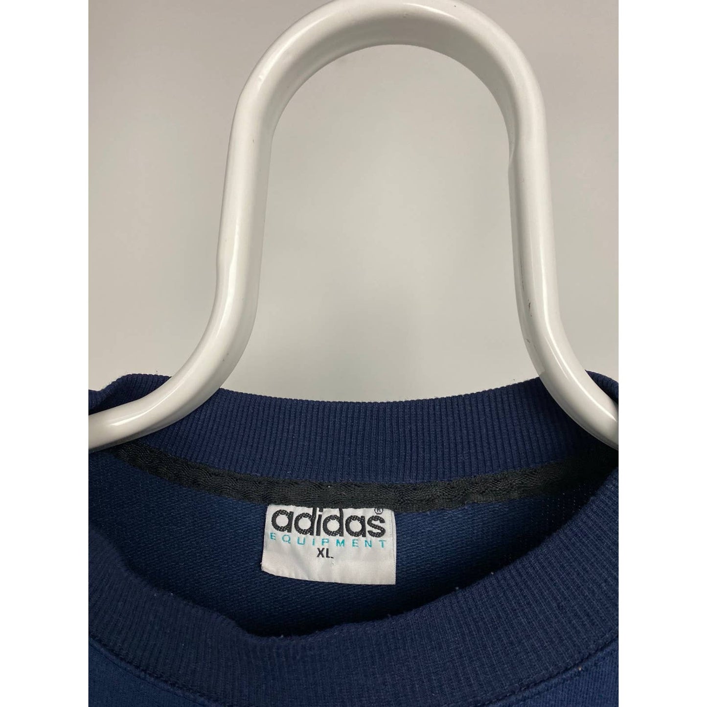 Adidas Equipment vintage center logo sweatshirt EQT navy 90s