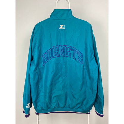 Charlotte Hornets Vintage big logo starter half zip jacket