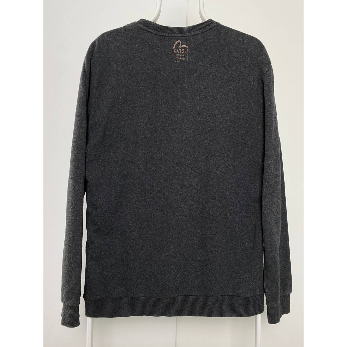 Evisu vintage dark grey sweatshirt Polka dot