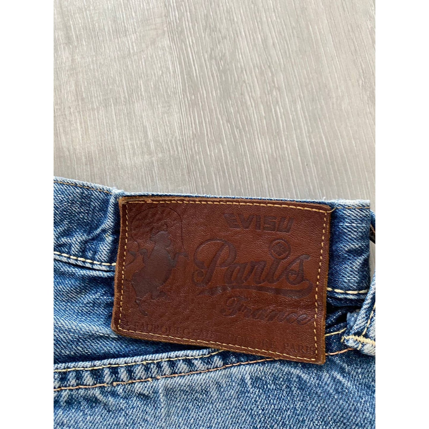 Evisu vintage front daicock jeans black big logo selvedge custom