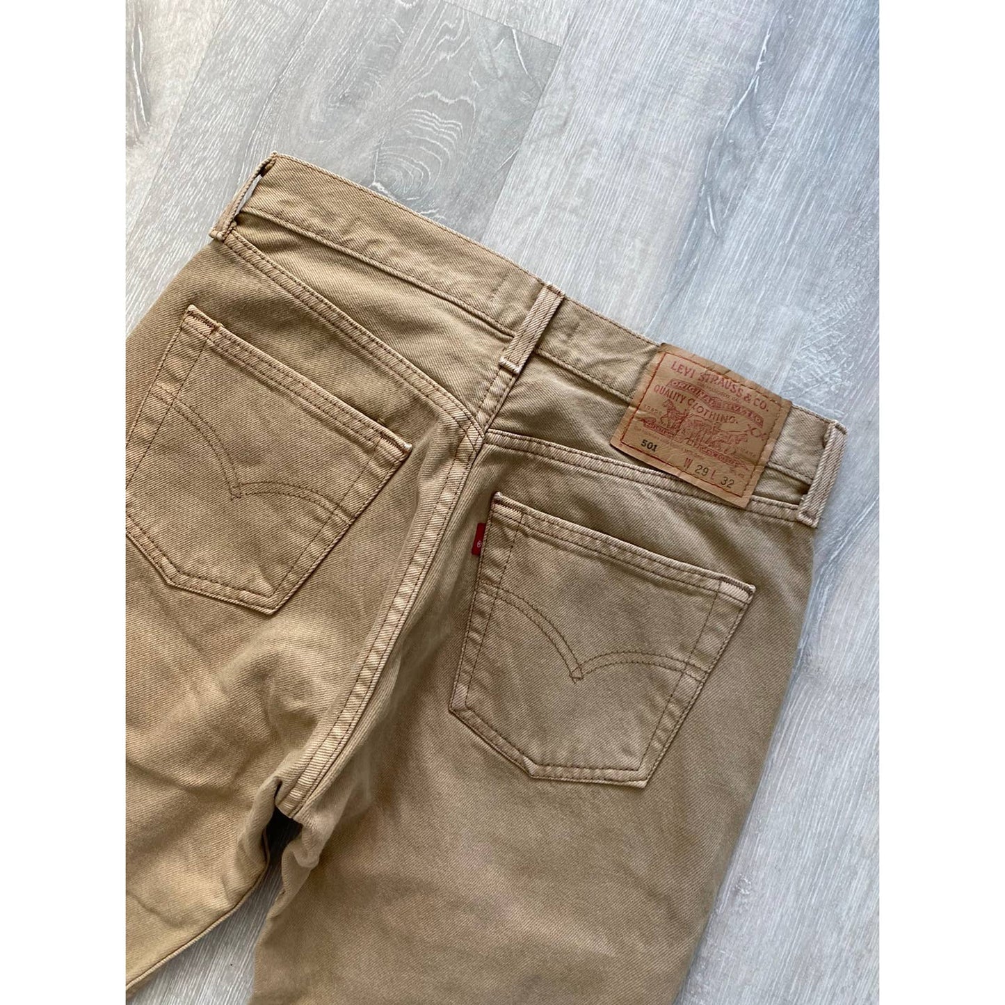 90s Levi’s 501 vintage beige jeans denim pants