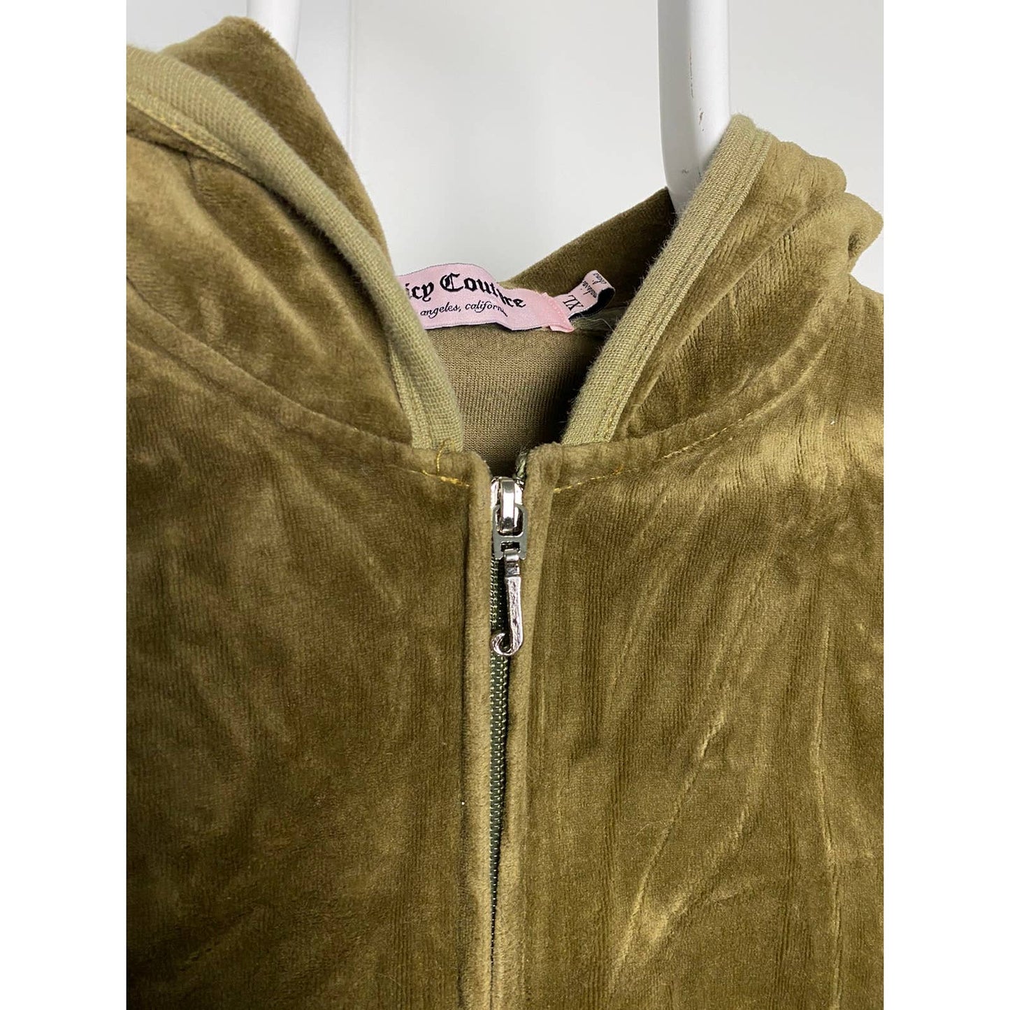 Juicy Couture vintage gold zip hoodie big logo Y2K