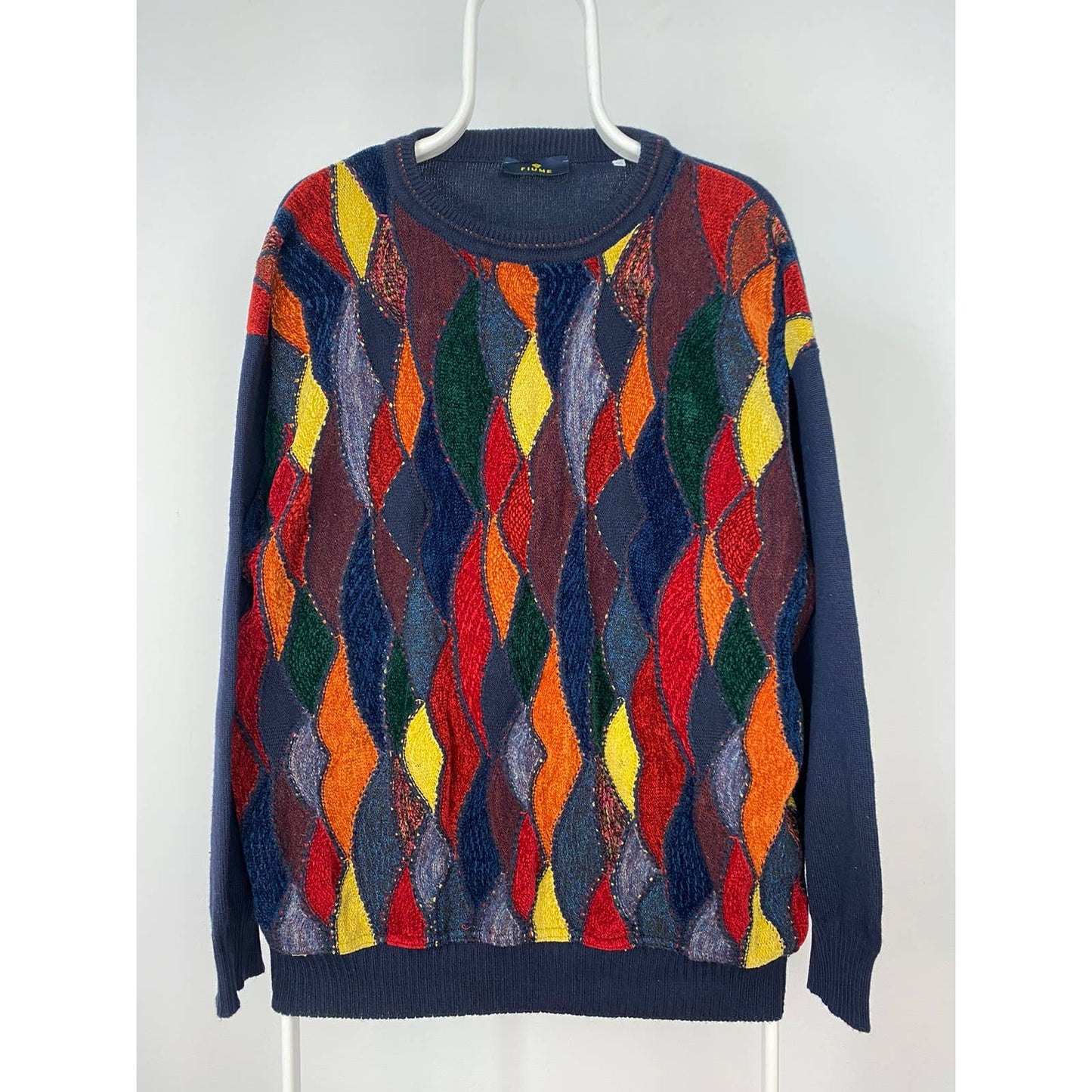 Fiume Vintage Coogi style sweater cable knit sweater