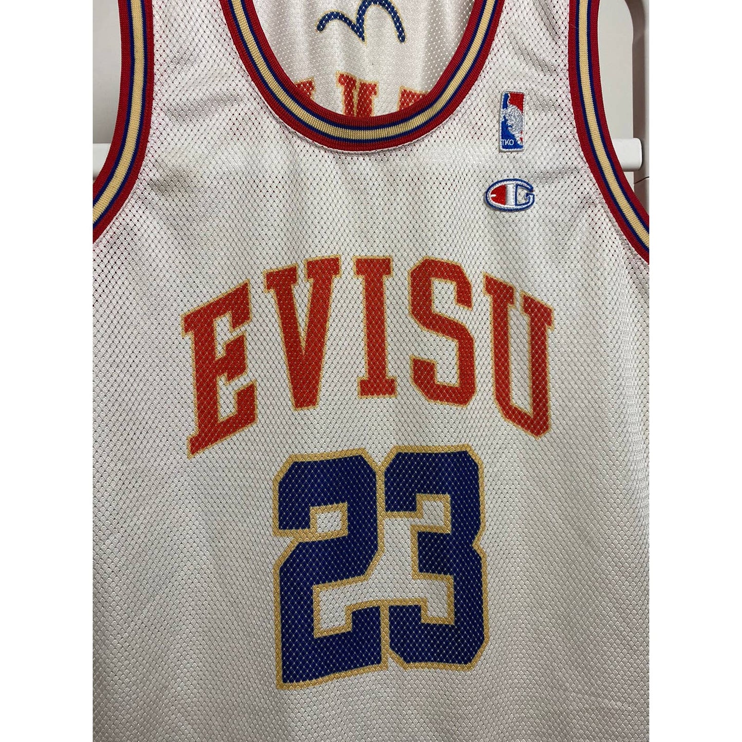 Evisu Jersey basketball 23 vintage very rare white red