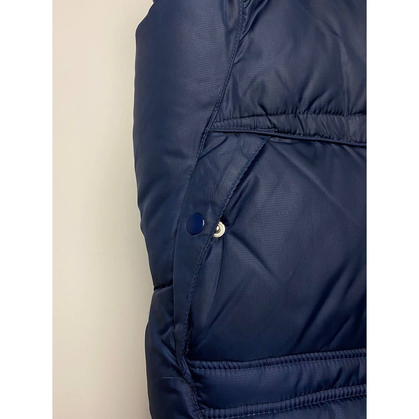 Nike vintage navy puffer vest small swoosh 2000s