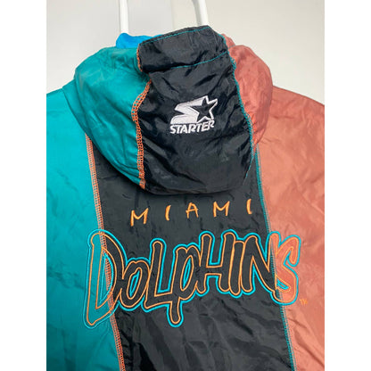 Miami Dolphins vintage big logo starter anorak jacket