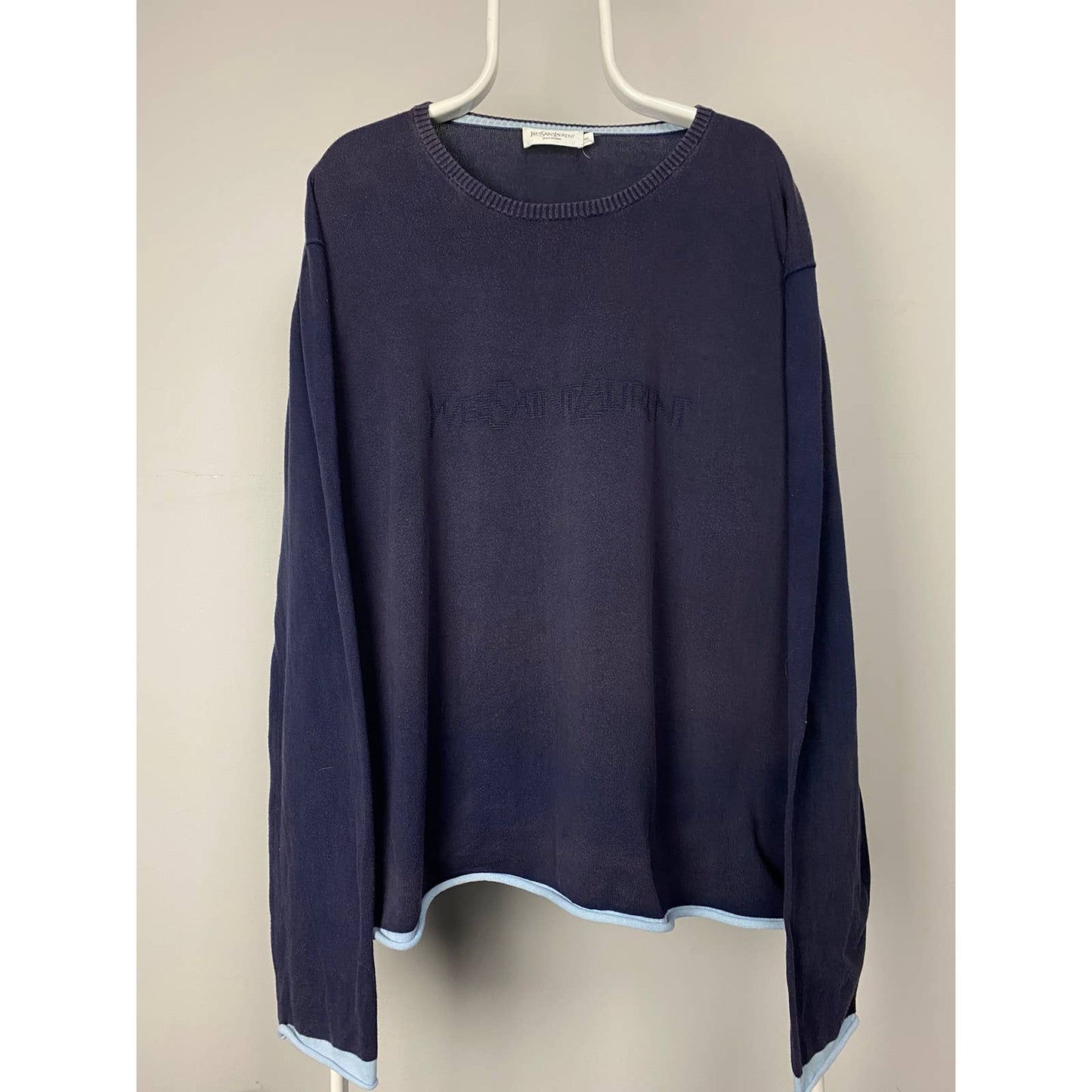Yves Saint Laurent Vintage spell out sweater YSL knit