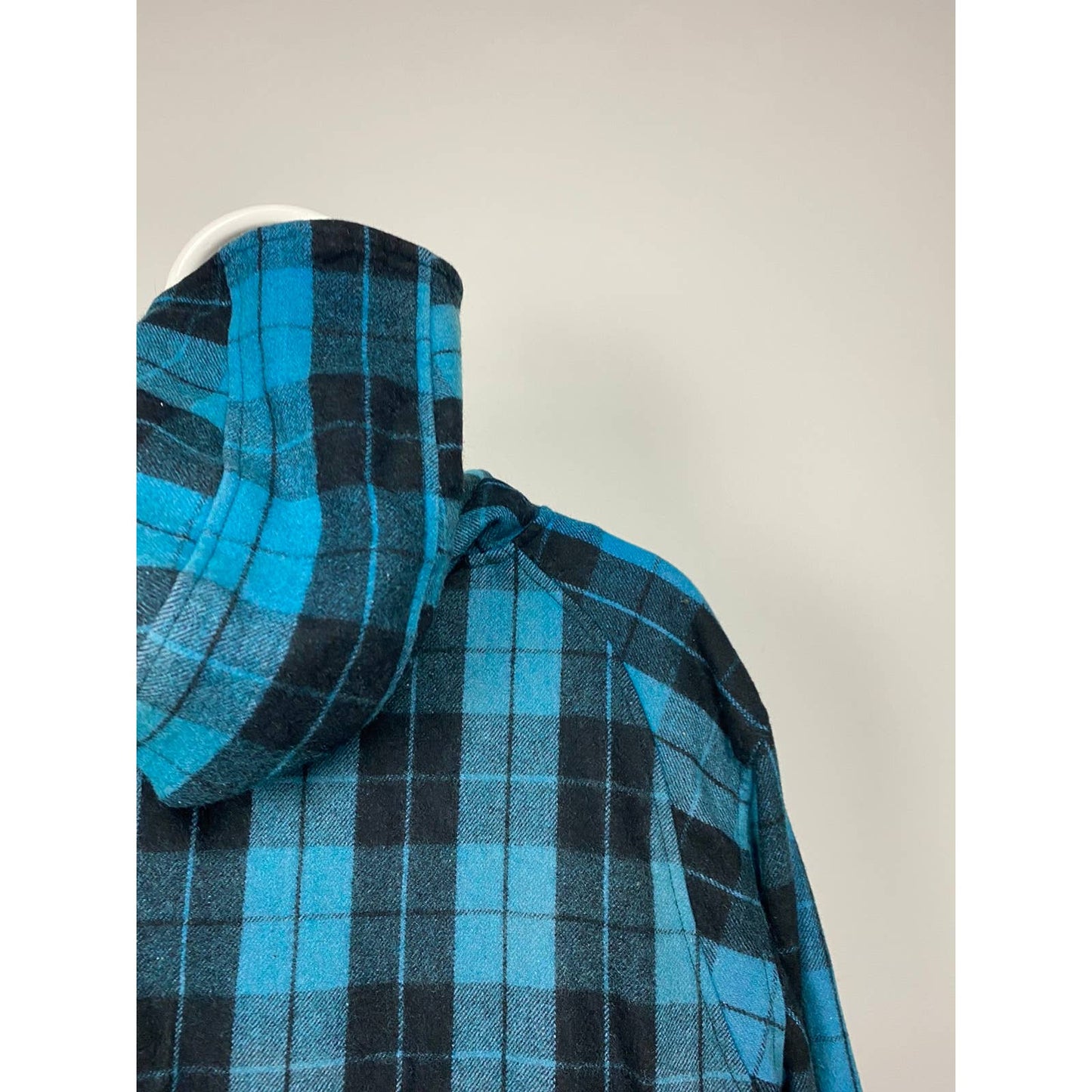 Evisu Japan vintage zip up wooden hooded jacket black blue
