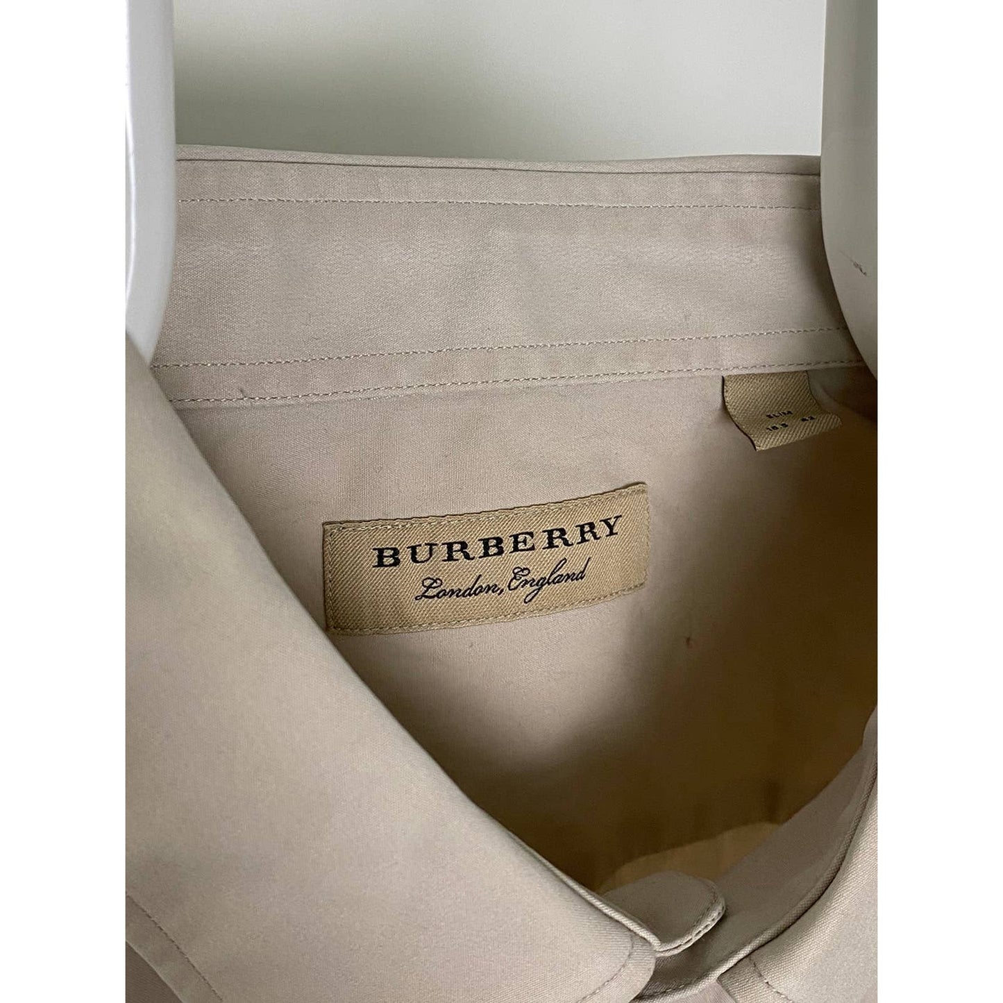 Burberry beige plain shirt