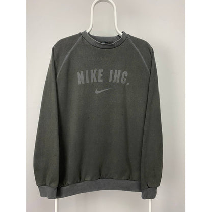 Nike INC vintage spell out sweatshirt center swoosh black 90s