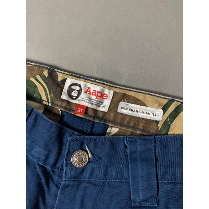 Aape vintage navy chino pants navy camo bape