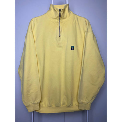 Yves Saint Laurent vintage yellow quarter zip sweatshirt YSL