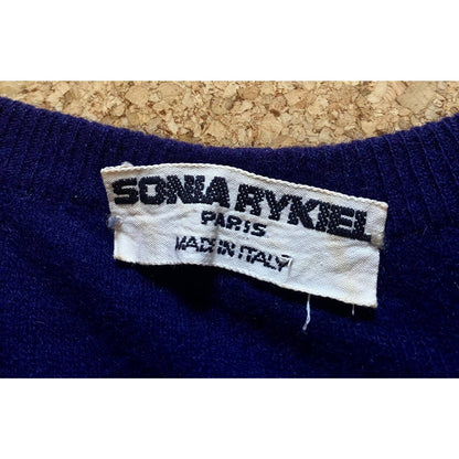 Sonia Rykiel Paris vintage navy sweater striped multicolor
