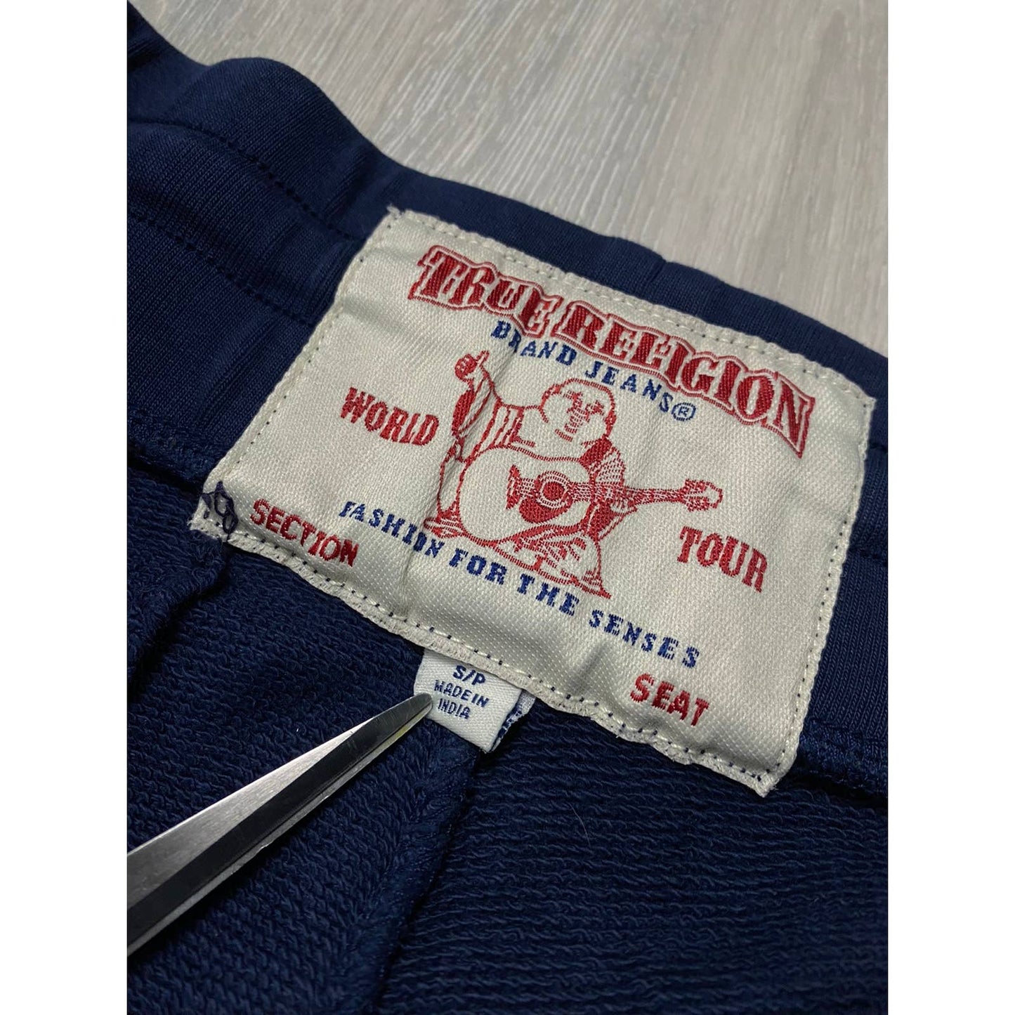 True Religion sweatpants navy vintage style