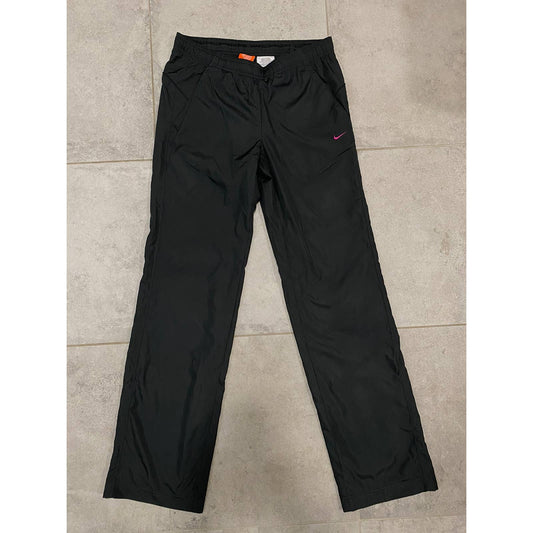Nike vintage black / dark grey track pants small pink swoosh