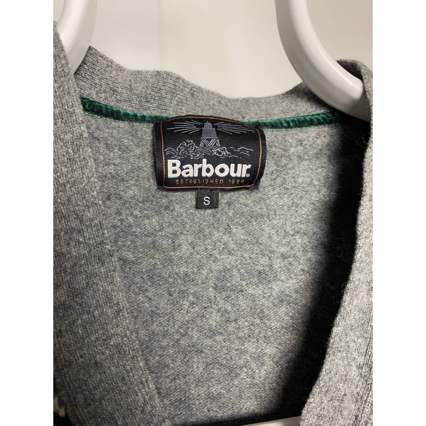 Barbour vintage grey cardigan