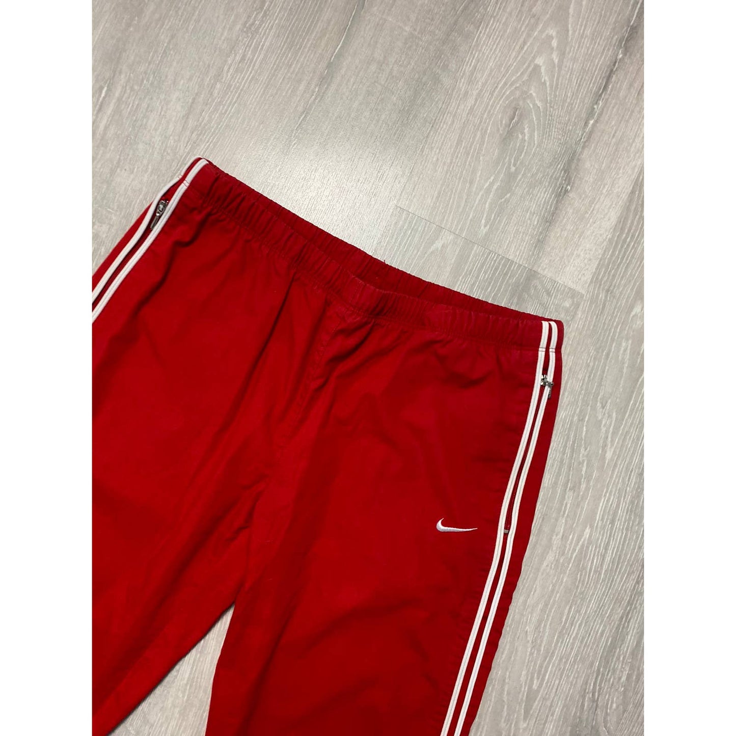 Nike vintage red track pants small swoosh 2000s