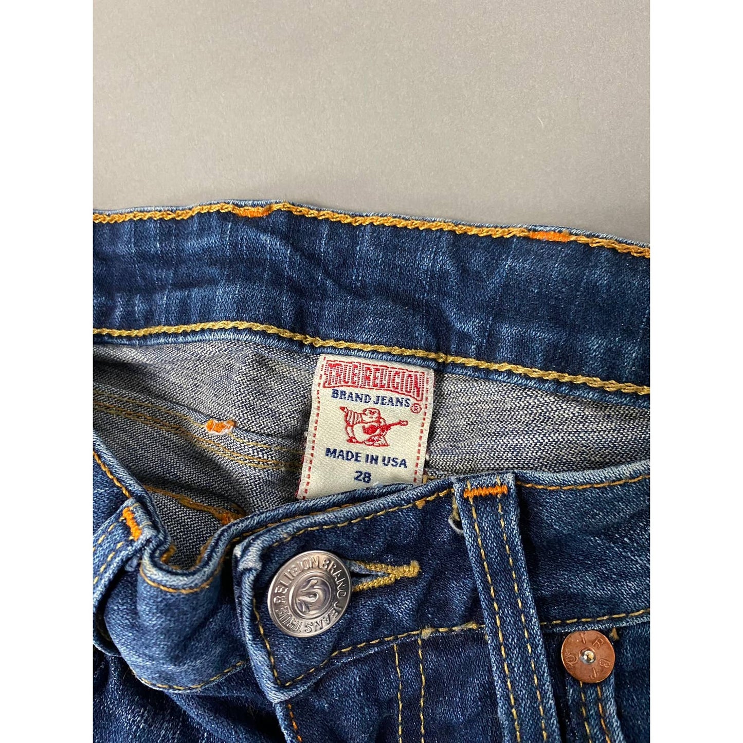 True Religion vintage navy jeans denim pants Y2K