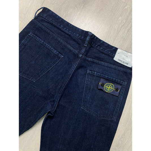 Stone Island vintage navy jeans with badge denim pants