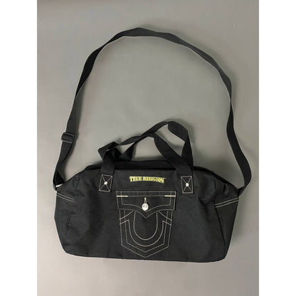 True Religion vintage black duffle bag Y2K