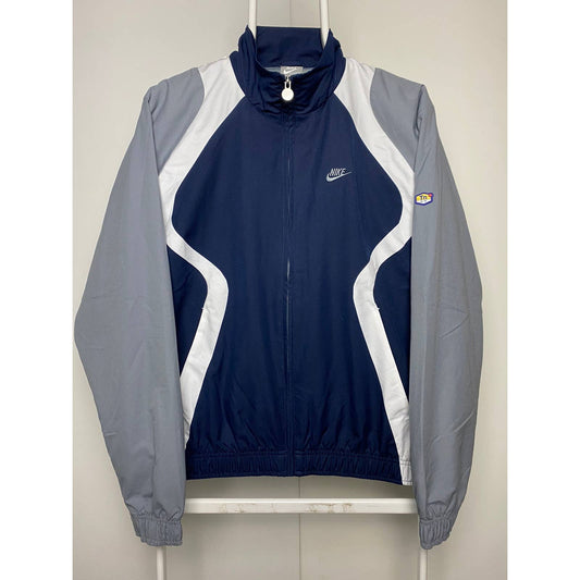 Nike TN vintage navy grey track jacket small logo 2000s