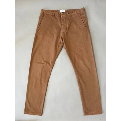 Ami brown chino pants small logo Paris Alexandre Mattiussi