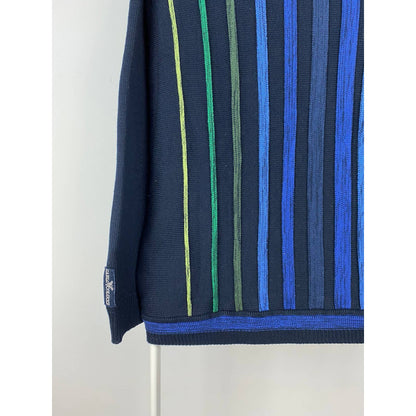 Carlo Colucci sweater vintage cardigan blue Coogi style