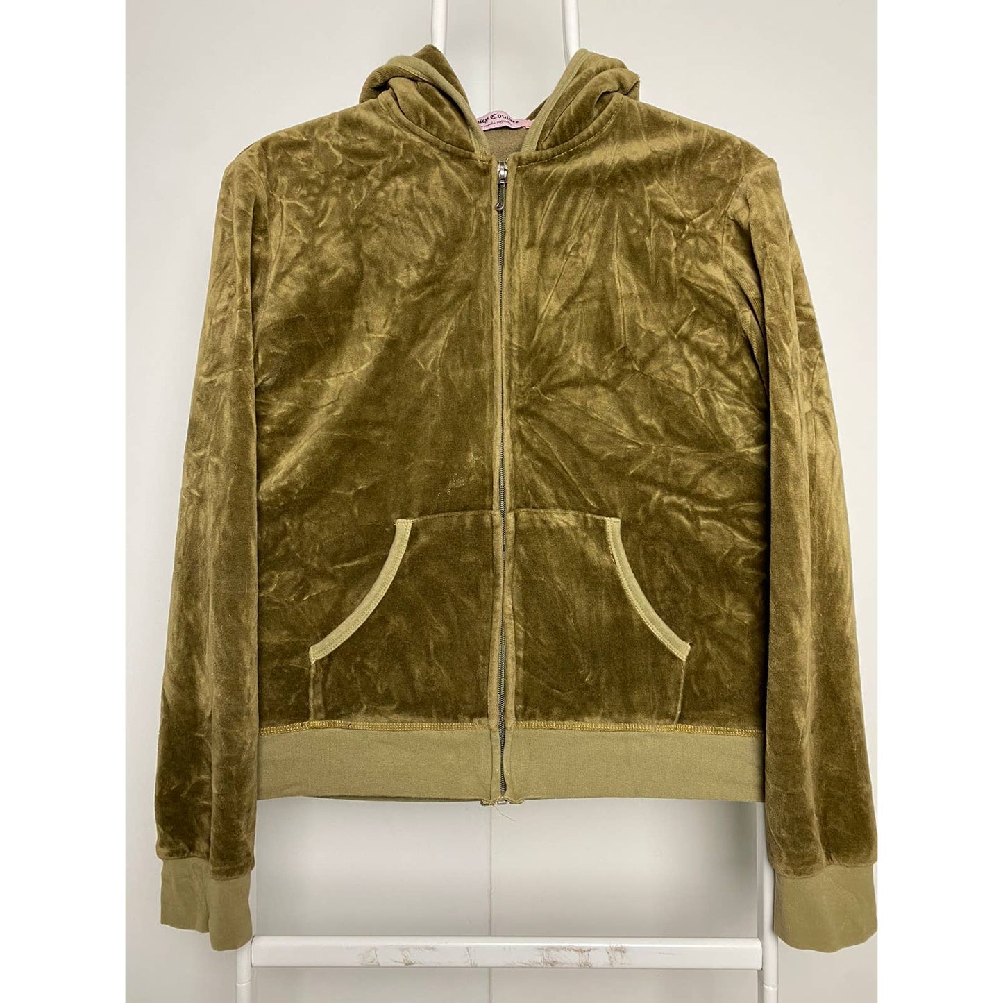 Juicy Couture vintage gold zip hoodie big logo Y2K