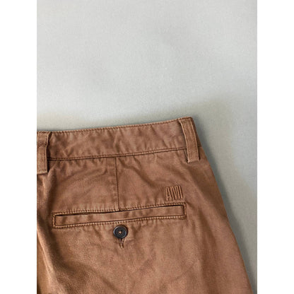 Ami brown chino pants small logo Paris Alexandre Mattiussi