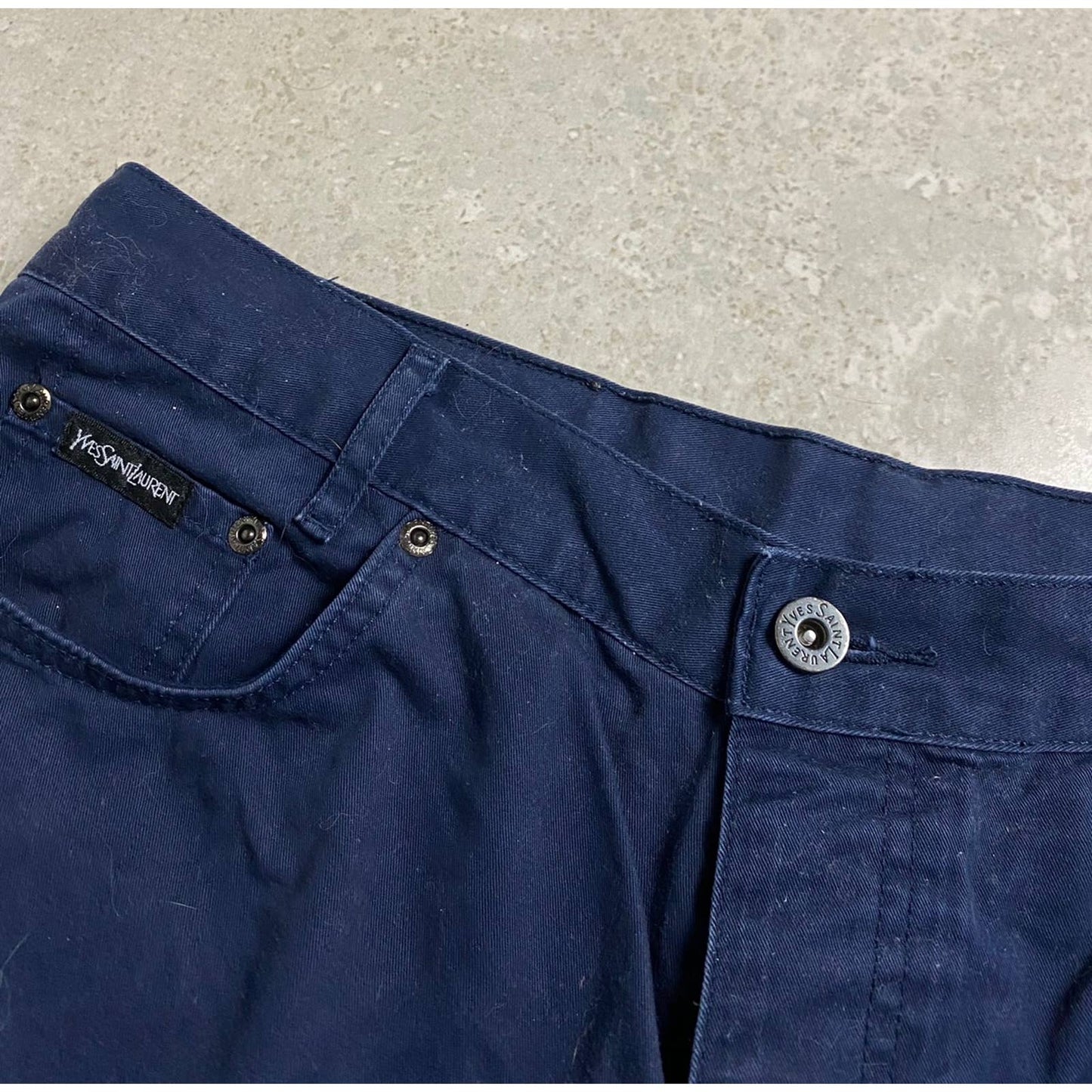 Yves Saint Laurent vintage chino pants YSL jeans navy
