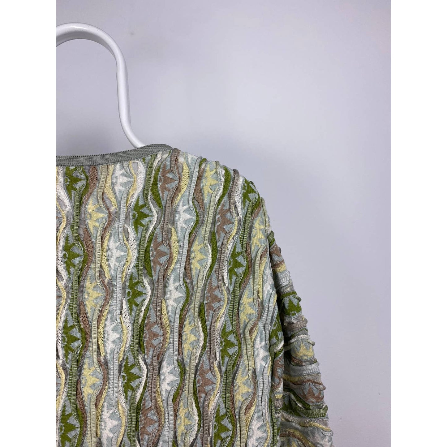 Coogi sweater vintage pastel green multicolor Australia