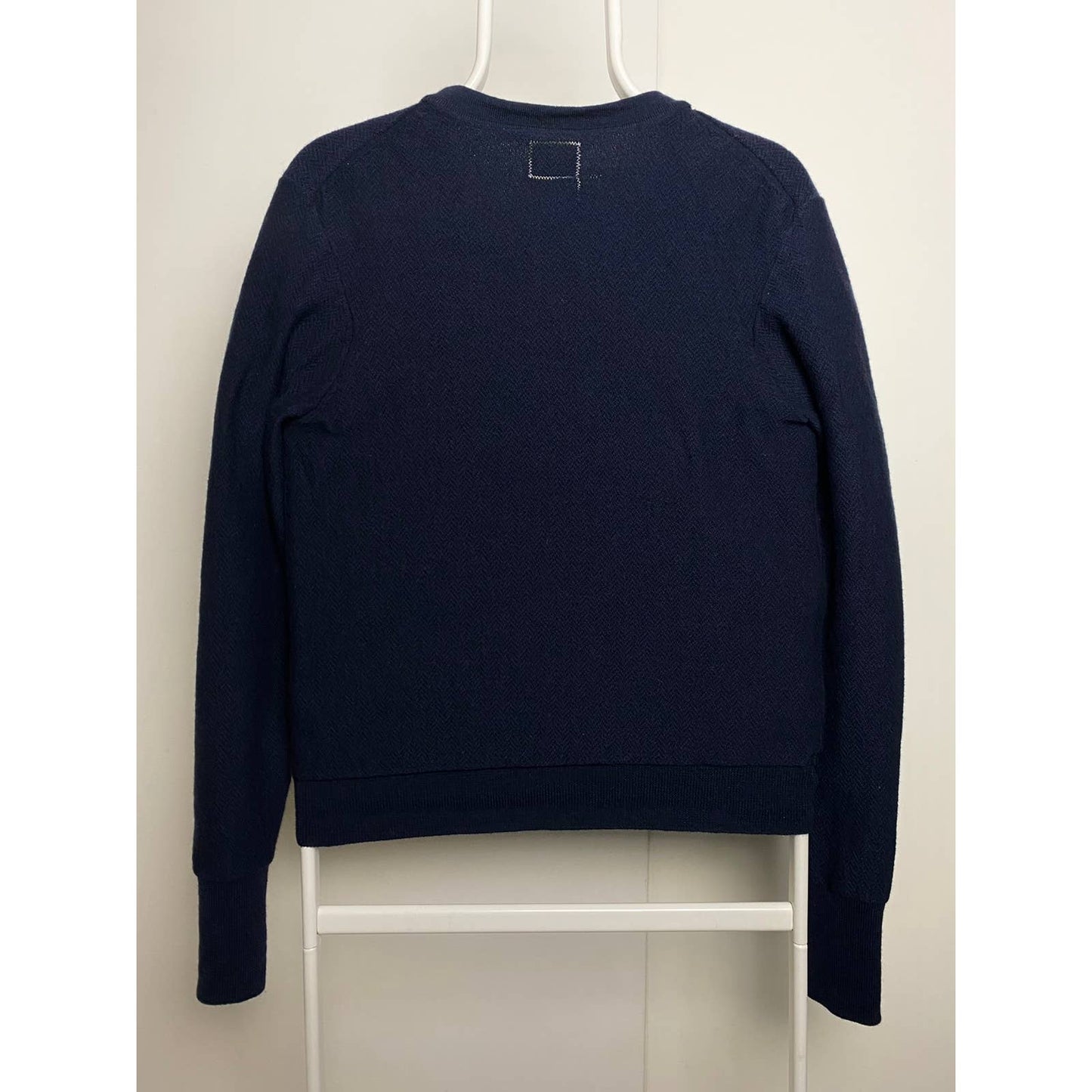 Evisu vintage navy cardigan sweater small logo