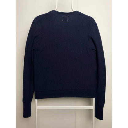 Evisu vintage navy cardigan sweater small logo