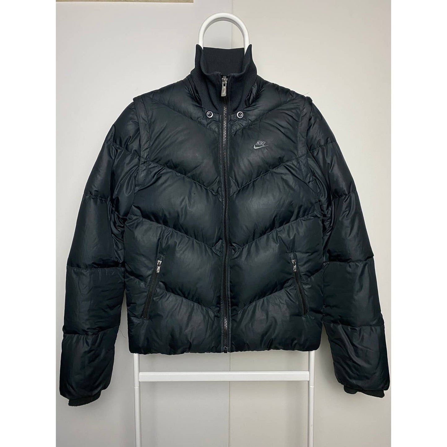 Nike vintage black 2 in 1 puffer vest / jacket