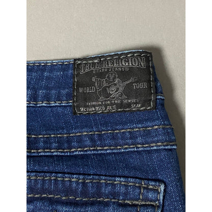 True Religion vintage navy jeans fat stitching made in USA
