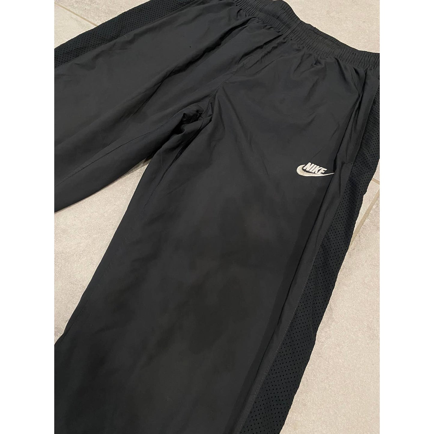 Nike vintage black track pants small swoosh 2000s