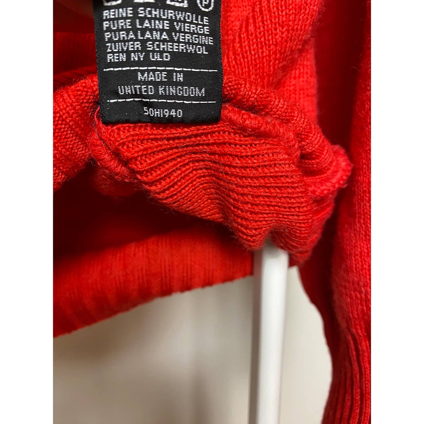 Burberry vintage red sweater small logo