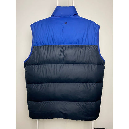 Nike vintage navy blue puffer vest small swoosh 2000s