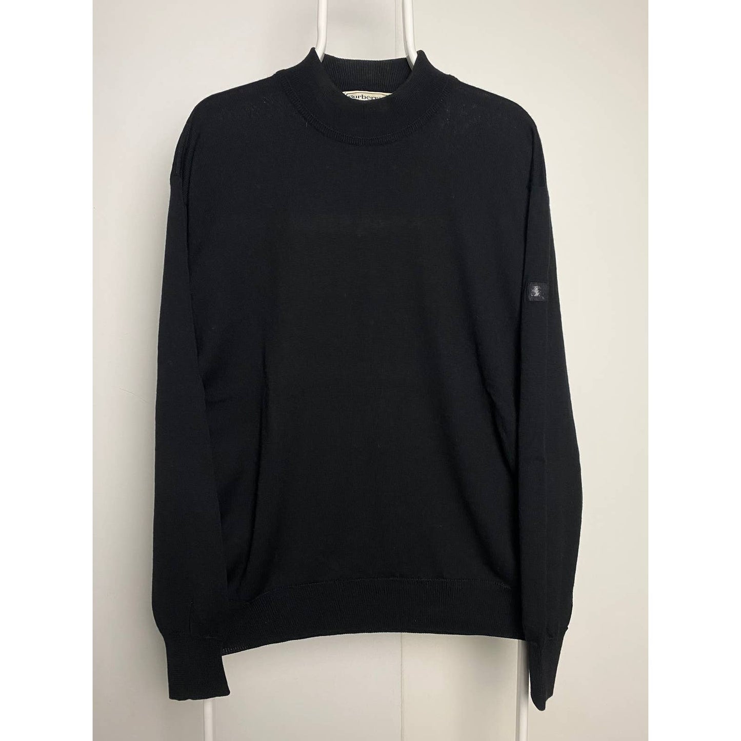 Burberry vintage black sweater small logo Burberrys