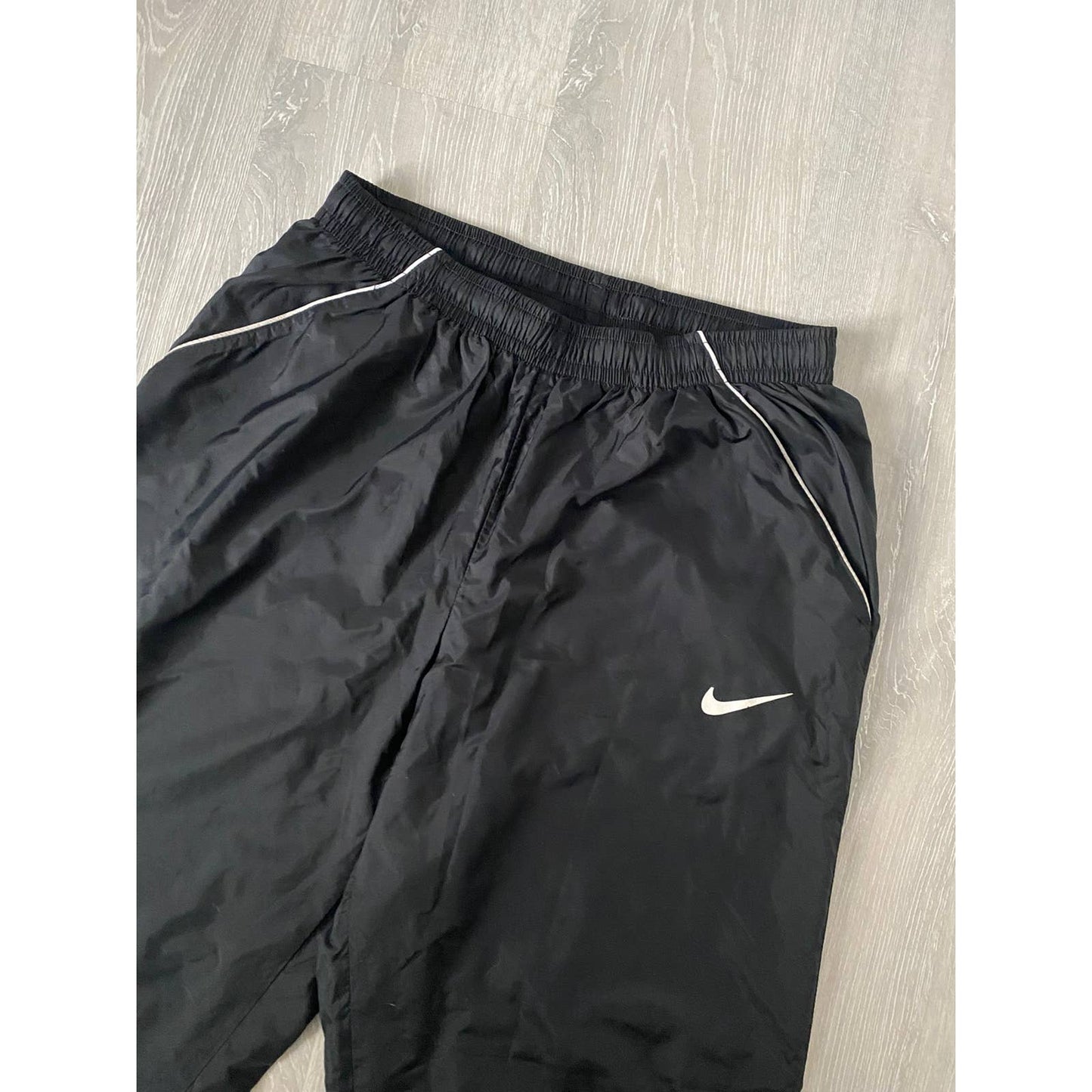 Nike vintage black track pants small swoosh 2000s