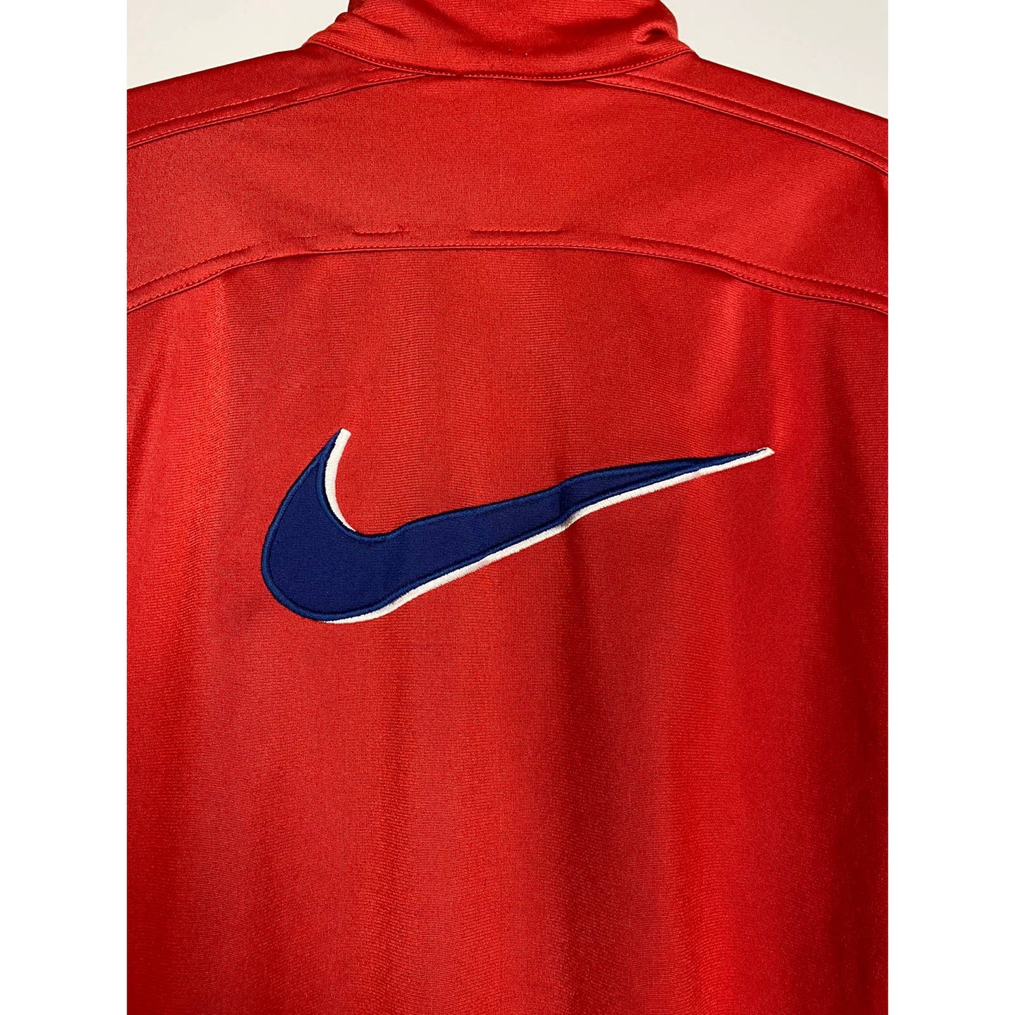 90s Nike vintage red track jacket zip sweatshirt big swoosh
