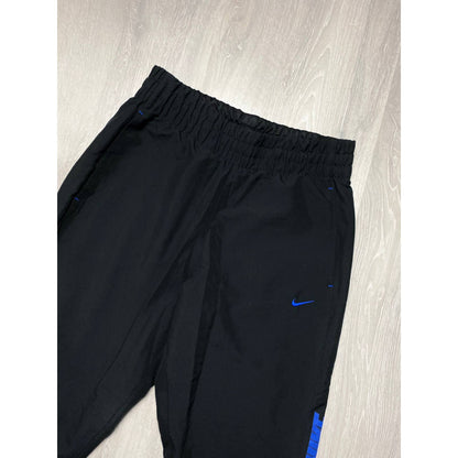 Nike vintage black blue track pants small swoosh spell out