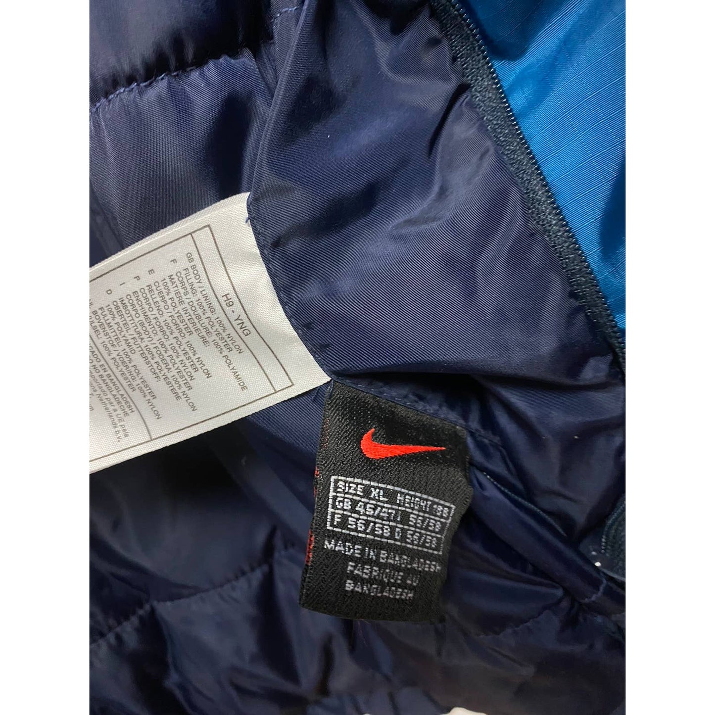 90s Nike vintage navy / blue reversible jacket small swoosh