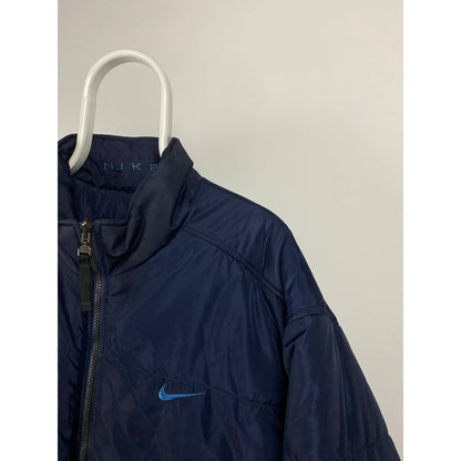 90s Nike vintage navy / blue reversible jacket small swoosh