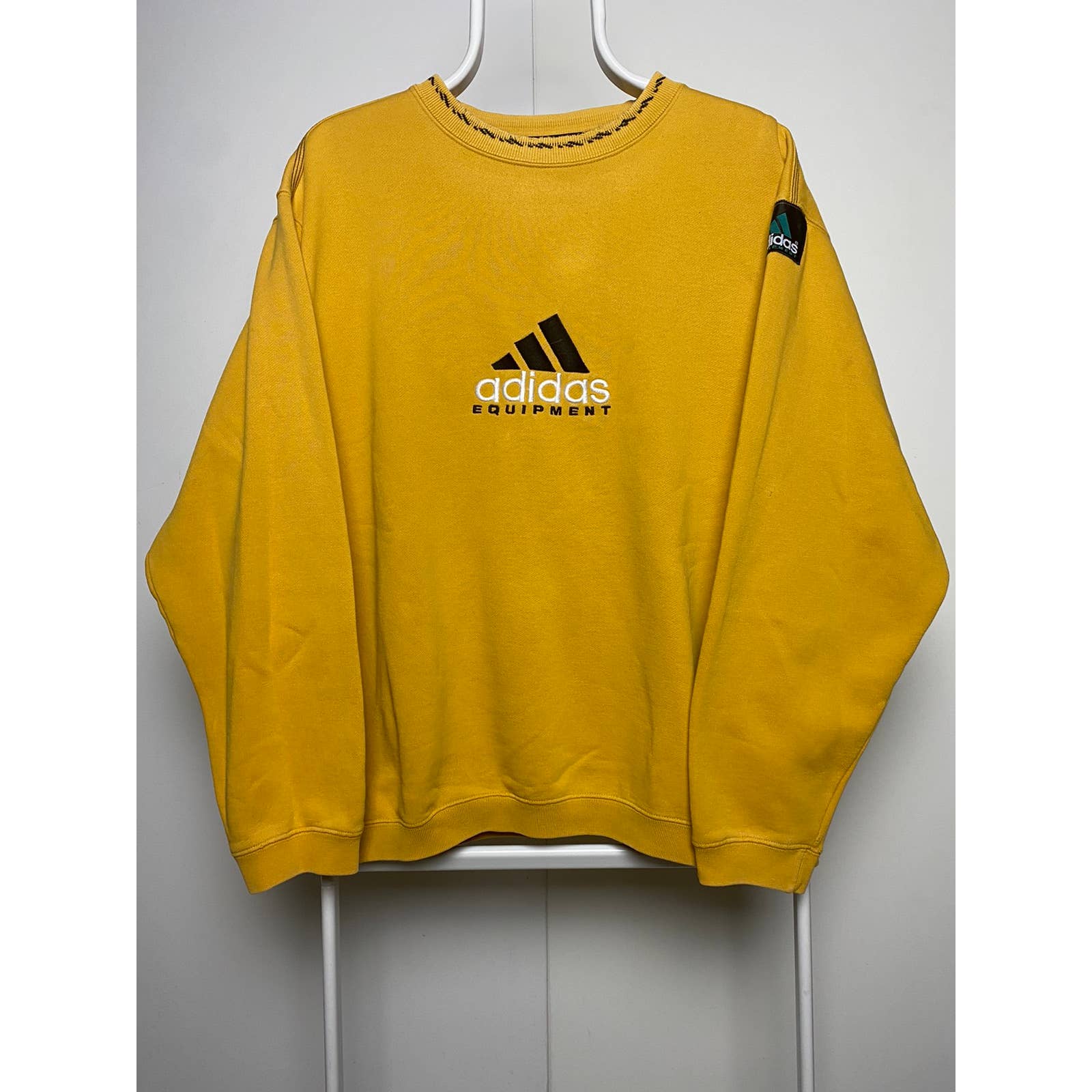 Vintage yellow sale adidas equipment sweatshirt