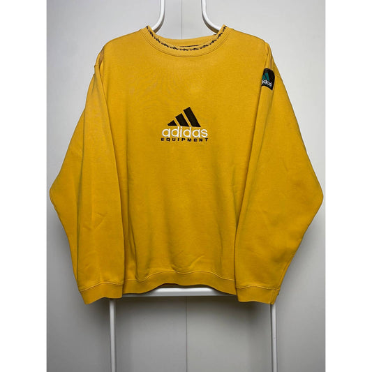 Adidas Equipment vintage yellow big logo sweatshirt 90s