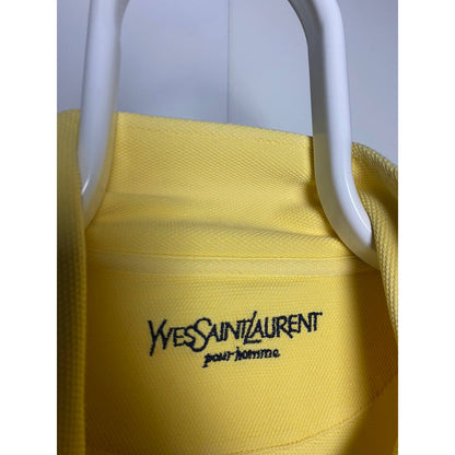 Yves Saint Laurent vintage yellow quarter zip sweatshirt YSL