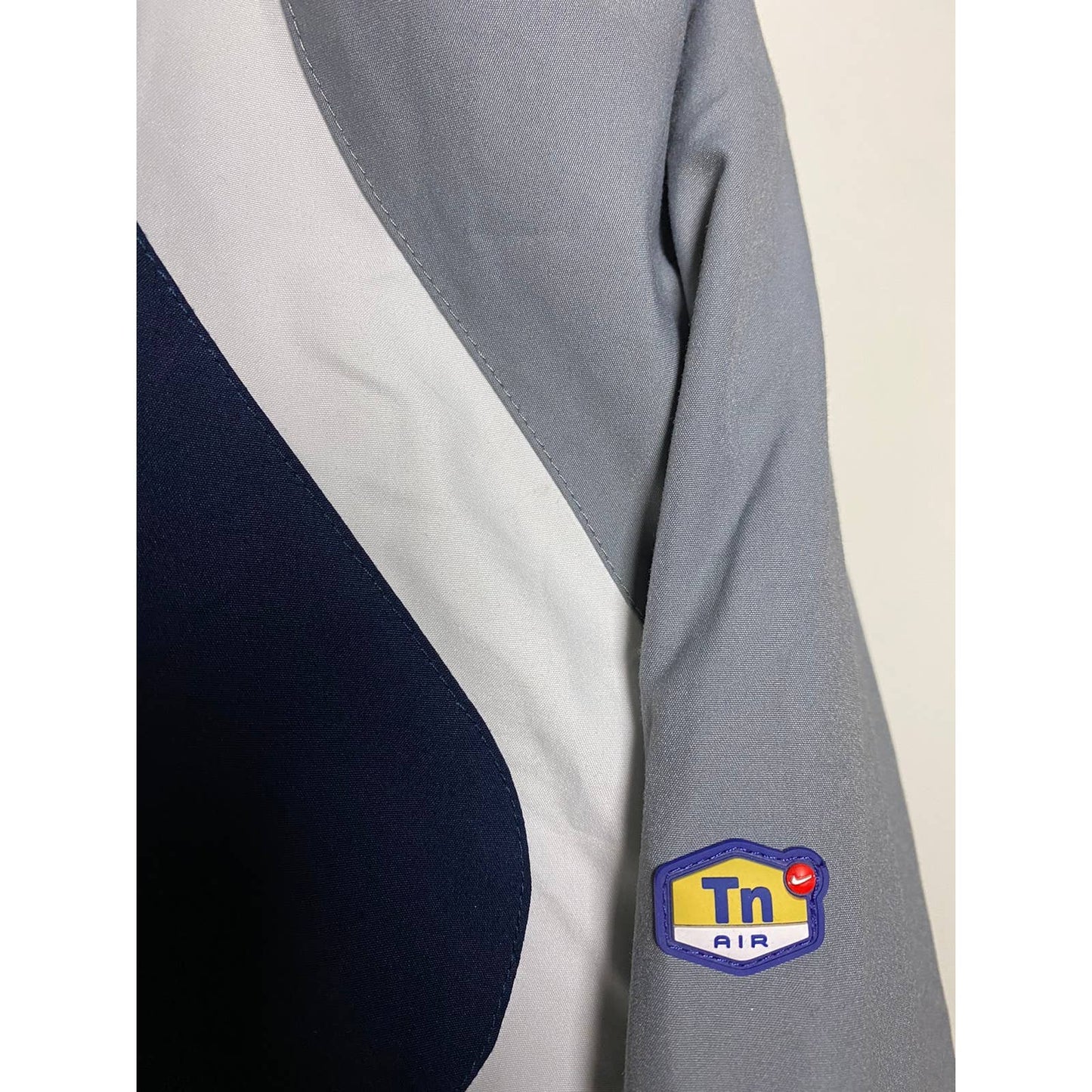 Nike TN vintage navy grey track jacket small logo 2000s