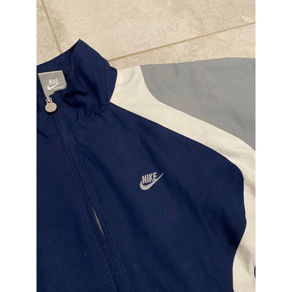 Nike TN vintage navy grey track jacket small logo 2000s